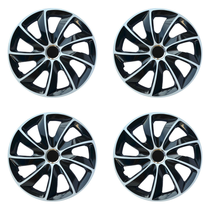 NRM STIG Extra 17" Hubcaps Wheel Covers Car 4 PCS Set for Steel Rims ABS Black Universal