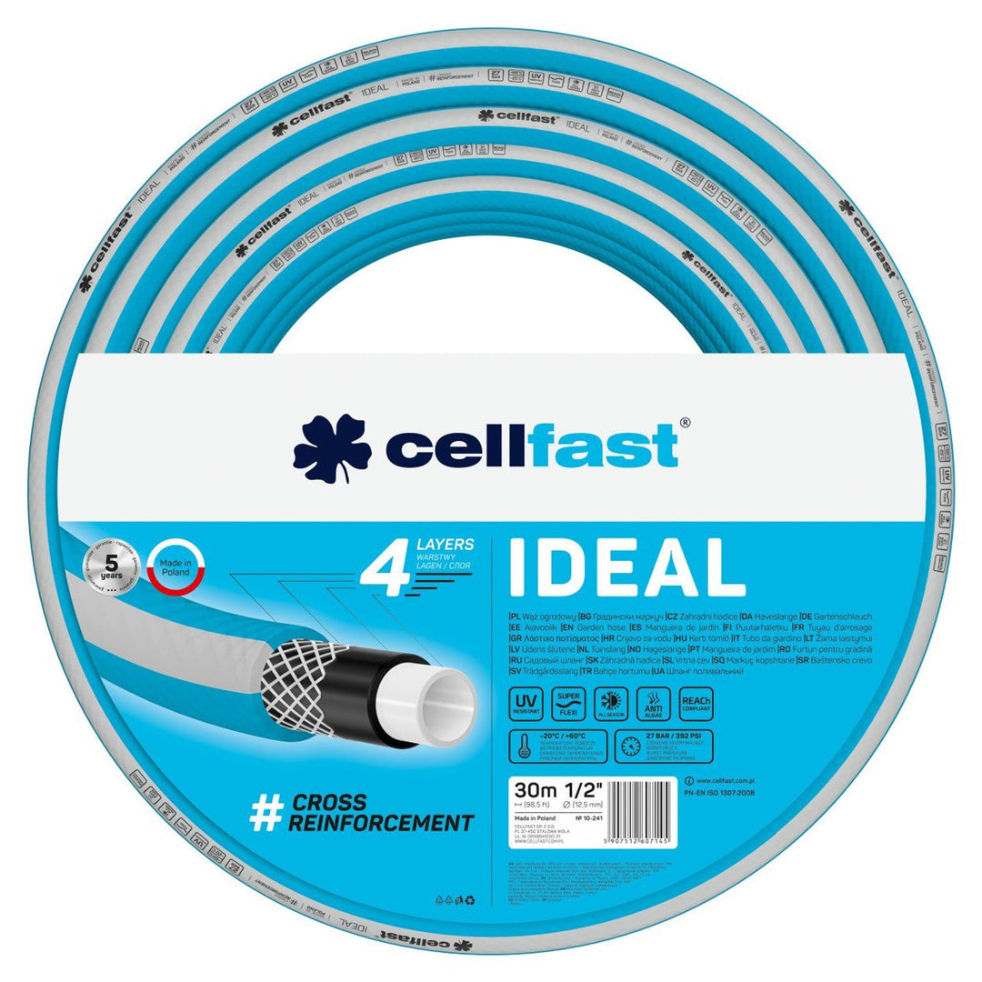 CELLFAST IDEAL 1/2" garden hose 30m 4-layer 27 bar