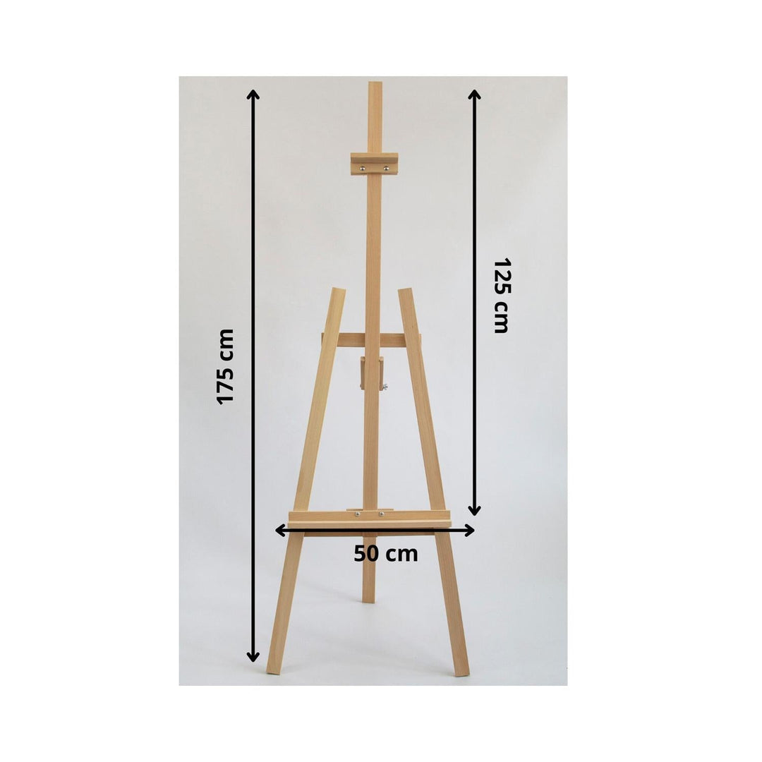 Painting Easel Studio Adjustable Beech Wood Floor Stand Art Stand 175cm