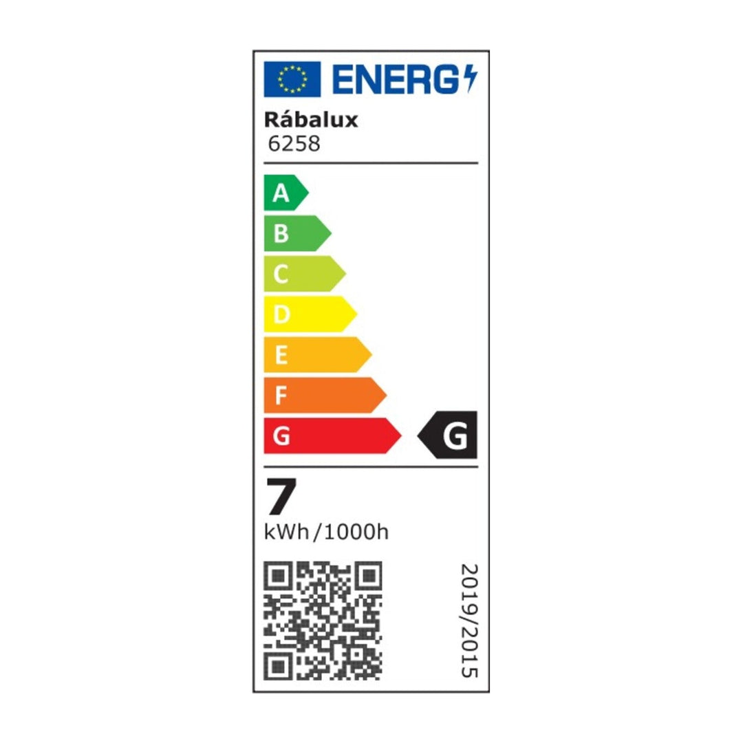 Amadeo 6258 LED Wall Lamp Metal 7W Light Black Industrial IP20