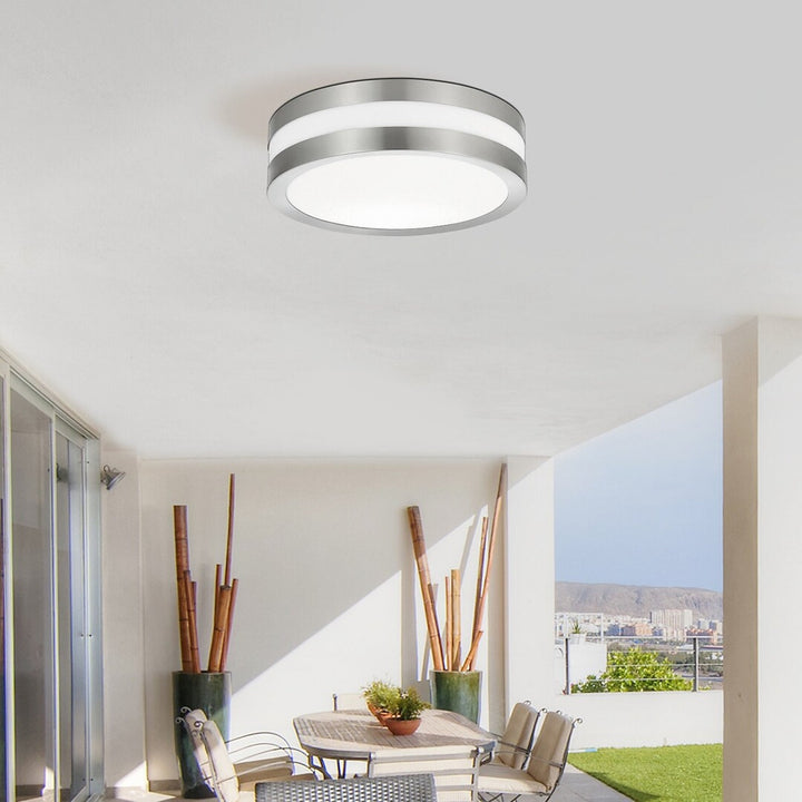 Rabalux outdoor ceiling lamp stuttgart 8220 - satin chrome color