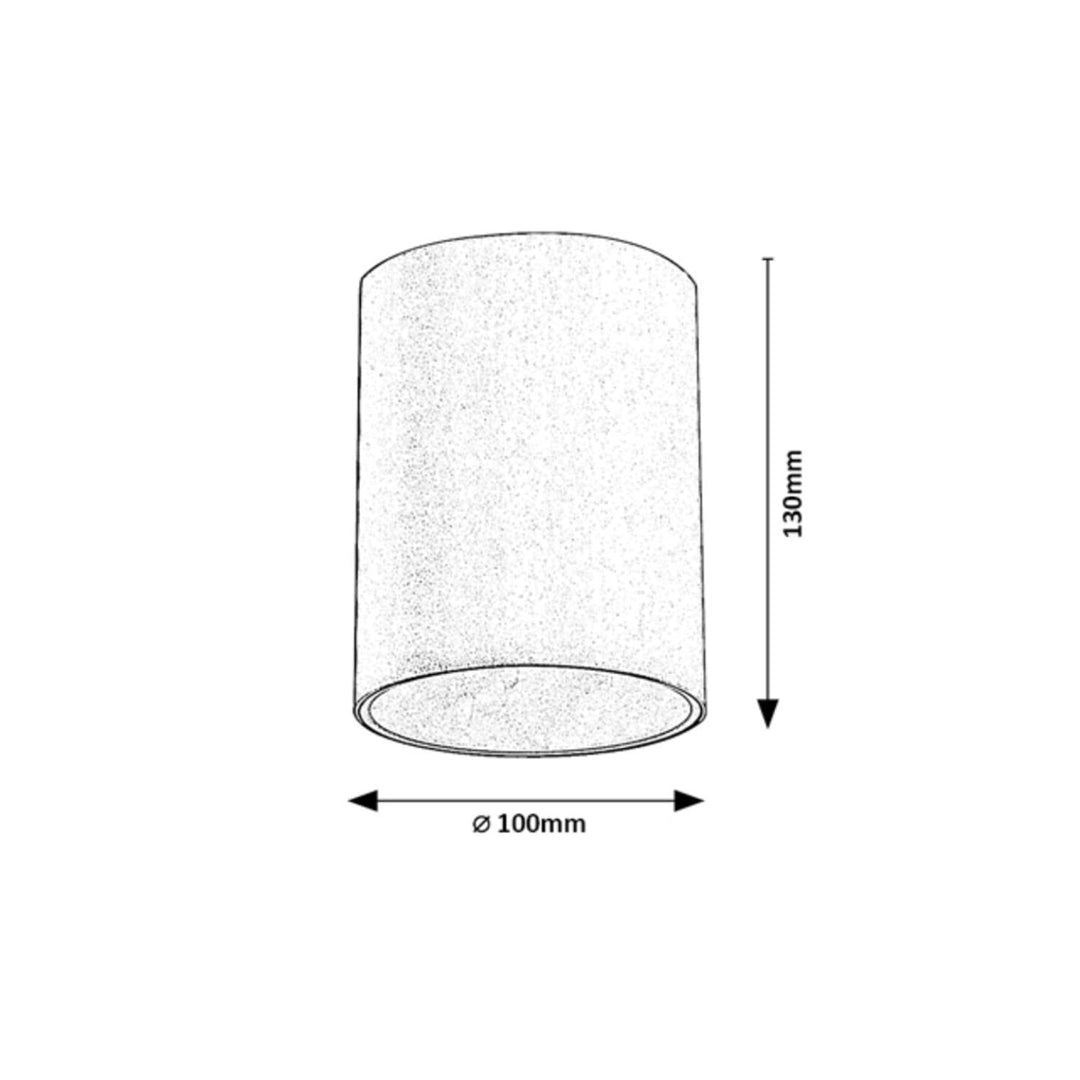 Rabalux Zombor 7819 Ceiling Round Tube Lamp Cover Outdoor Light Surface Mounted 35W IP54
