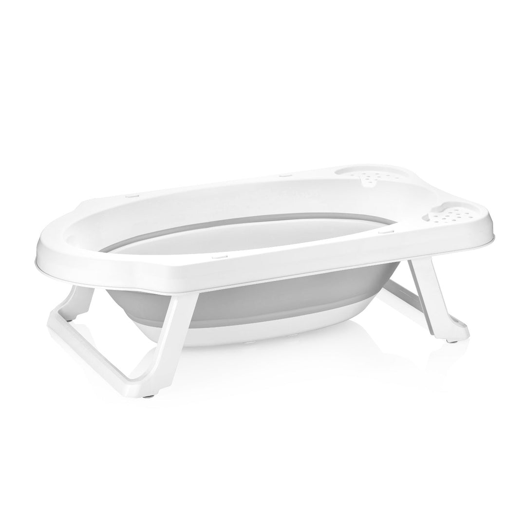 Foldable baby basket, non-slip feet, 48 x 82 x 23.5 cm, capacity 33 l, grey