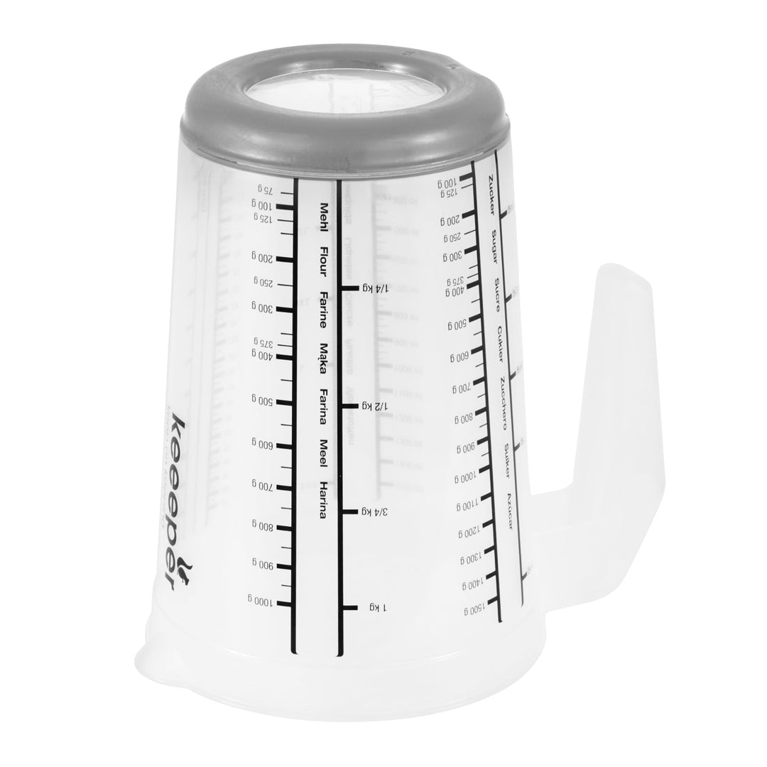 Keeeper Masimmo Measuring Jug Dishwasher Food Safe Comfortable Handle Cooking Baking Non Slip Base Modern