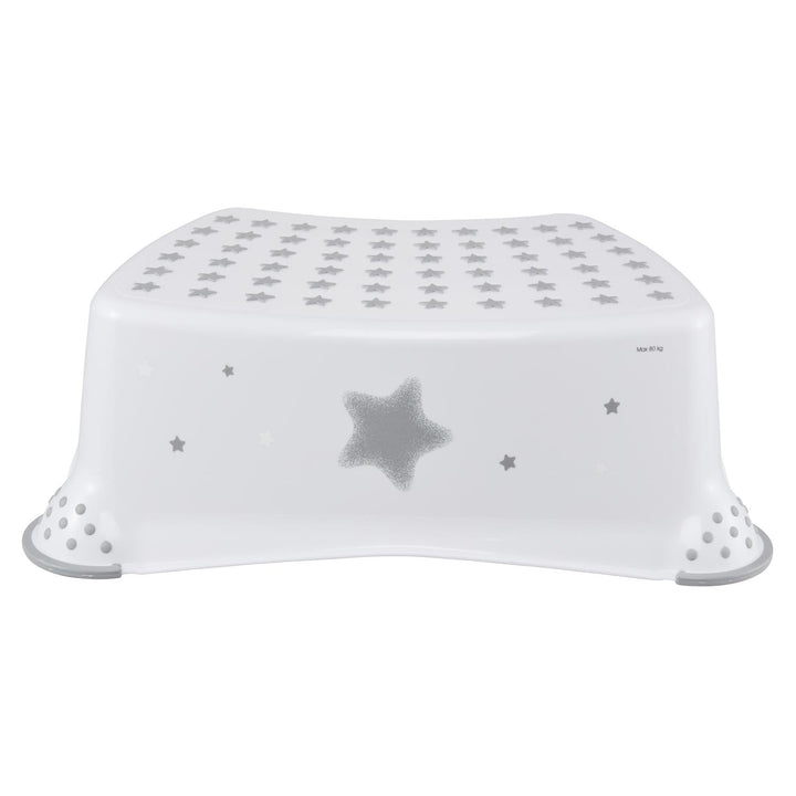 Keeeper Tom Double Kids Step Stool - Stars White Anti Slip Sturdy Potty Training Kitchen Washing Hands Bathroom