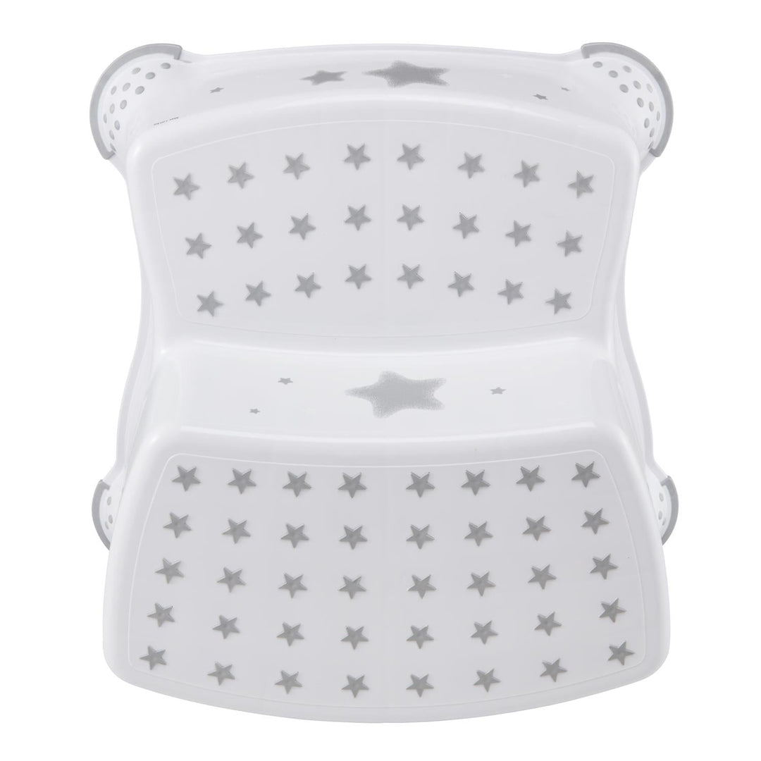 Keeeper Igor Double Kids Step Stool - Stars Grey Anti Slip Sturdy Potty Training Kitchen Washing Hands Bathroom