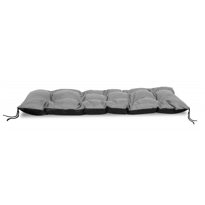 KingGarden Garden Lounger Cushion Pillow for a Garden Chair Sunlounger Cushion 180x50cm Waterproof Codura PVC Grey