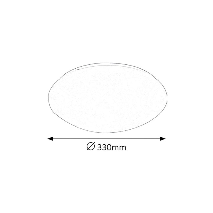 Rabalux Lucas 3435 white 18W elegant round ceiling lamp