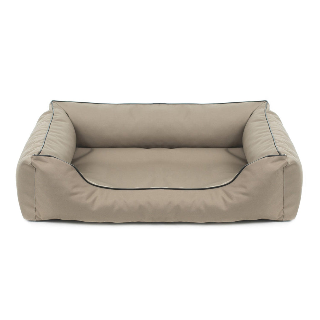 Mestizo Valencia Orthopedic Orthopedic Pet Bed Dog Basket Pet Bed Dog Sofa Cover Waterproof Polyester Fabric Cordura Outside Size: 100x75cm / Inside Size: 53x75cm Beige/Black