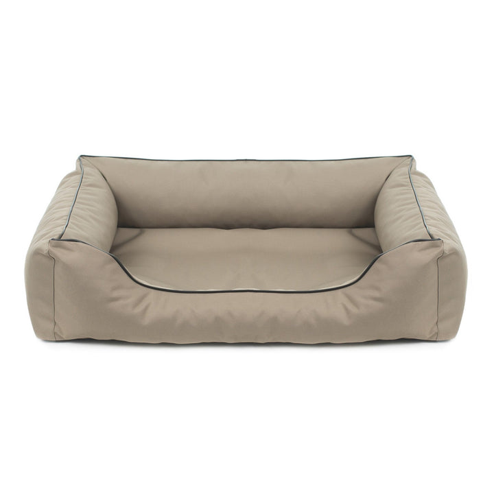 Mestizo Valencia Orthopedic Orthopedic Pet Bed Dog Basket Pet Bed Dog Sofa Cover Waterproof Polyester Fabric Cordura Outside Size: 100x75cm / Inside Size: 53x75cm Beige/Black