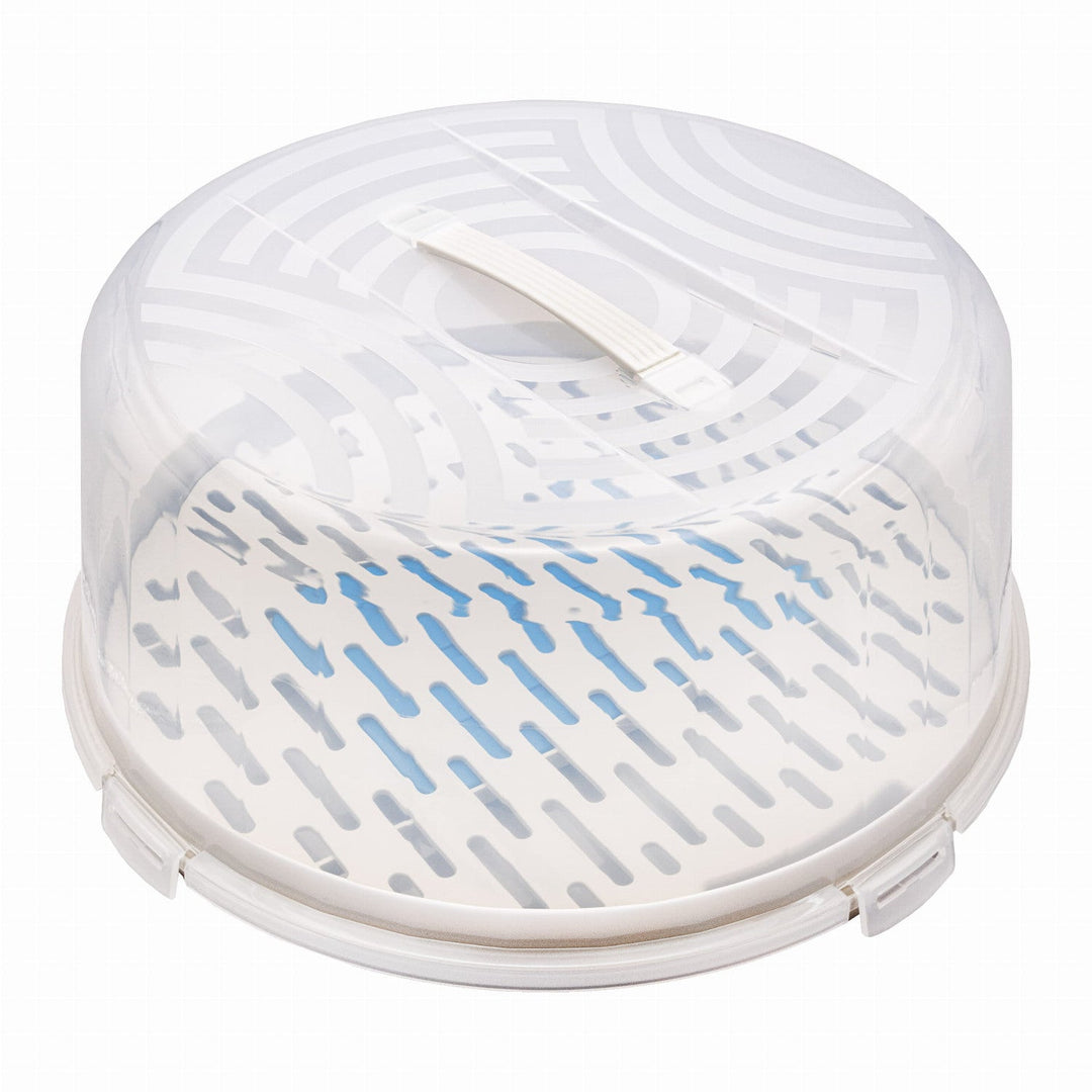 BranQ 1681 Round Cake Transporter with Cooling Cartridge Cooler Thermobox Cake Container Handle Lid 33.4cm Sturdy BPA-Free