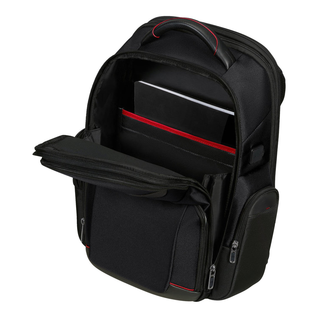 Samsonite PRO-DLX 6 Black 15.6'' Laptop Backpack Black Ergonomic Premium Business Lightweight Premium Quality USB Ports Waterproof