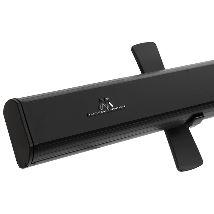 Maclean Portable Projection Screen, Compact, Floor-Standing, 86", 4:3, MC-963