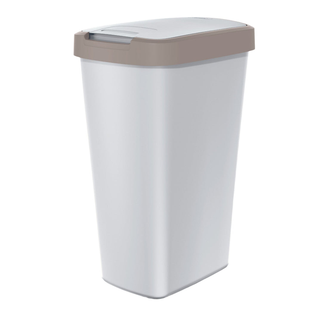 KEDEN COMPACTA Q 45L Recycling Waste Bin Grey & Brown BIO Waste Trash Can Sorting Segregation ECO Colour Coded