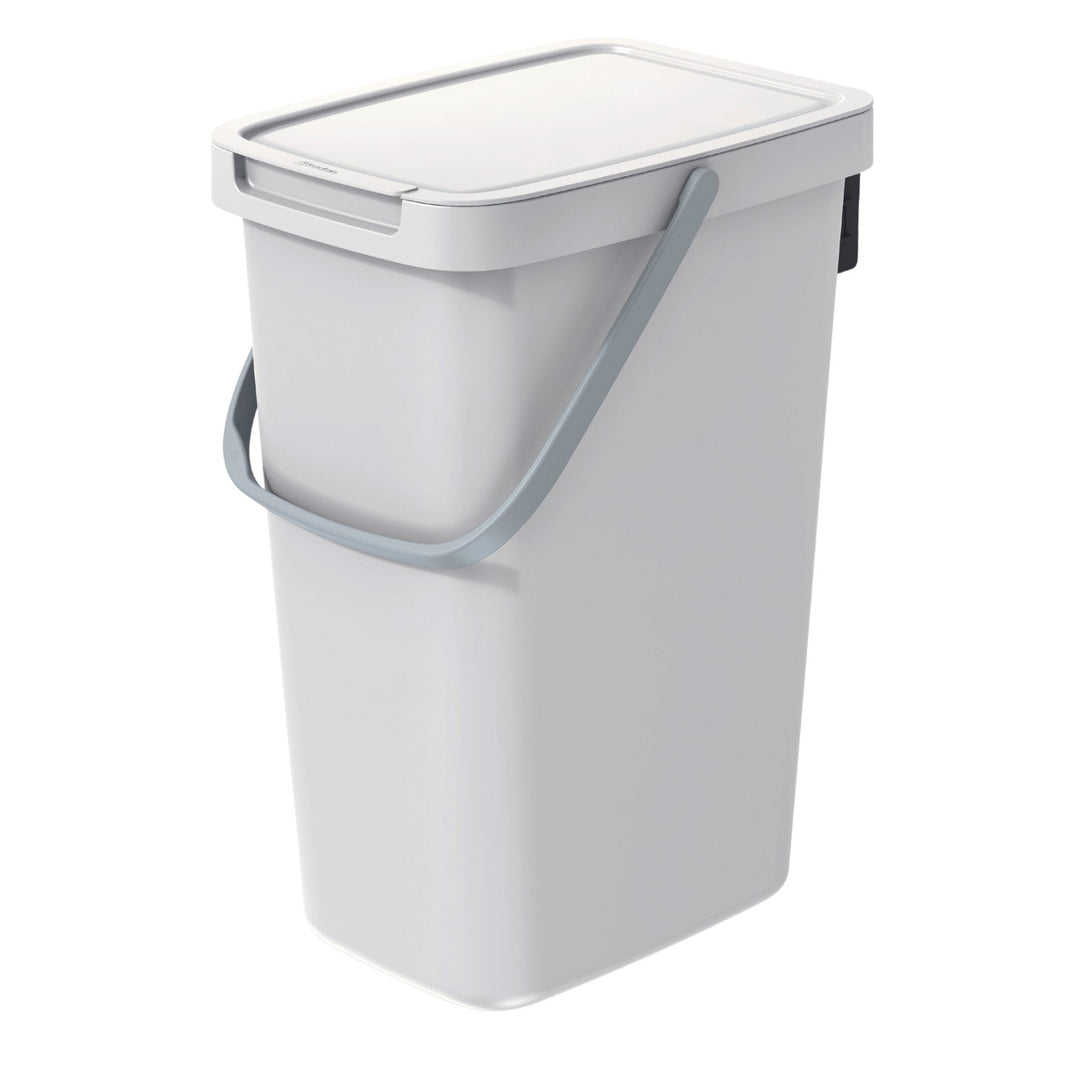 Keden Systema Q Sorting Waste Bin 12L Recycling Bin Separation Segregation Lidded with Handle Hanging Dustbin Garbage Can Slim Paper Glass Plastic Metal Bio