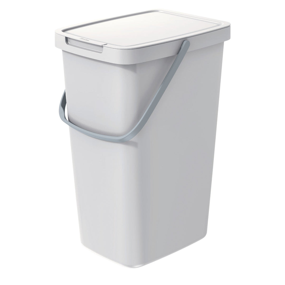 Keden Systema Q Sorting Waste Bin 20L Recycling Bin Separation Segregation Lidded with Handle Hanging Dustbin Garbage Can Slim Ash Grey
