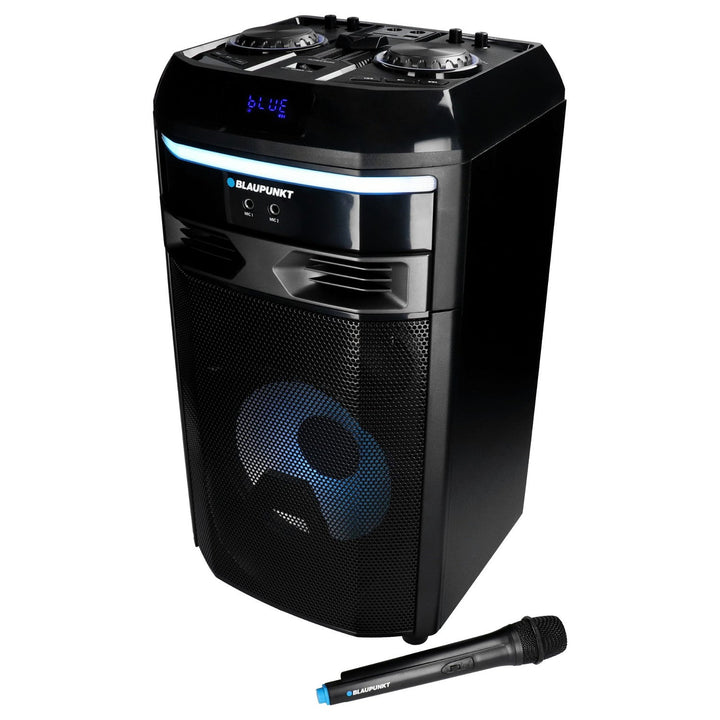Blaupunkt PS6 Audio System with Bluetooth and Karaoke Function Microphone Included Loudspeaker Portable Speaker TWS AUX LED