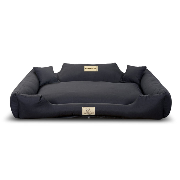 KingDog Non-Slip Zippered Panama Stretch Dog Bed MM44 Pet Bed Pet Bed Dismountable And Washable 100% Polyester Weight: 160 g/m2 115x95 cm black