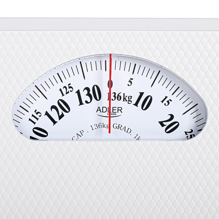 Adler AD 8179 Mechanical Bathroom Scale – Classic White Design