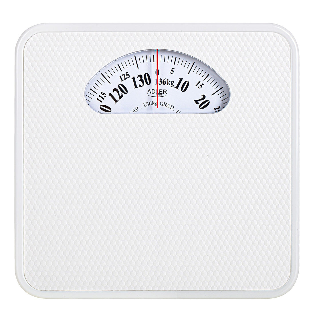 Adler AD 8179 Mechanical Bathroom Scale – Classic White Design