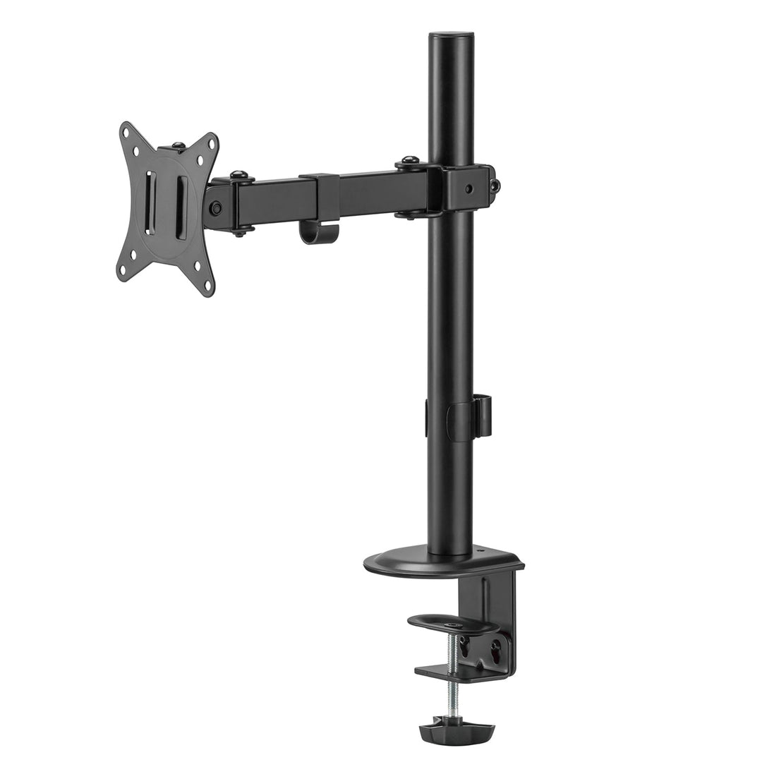Maclean MC-572N LCD LED Monitor Desk Holder Mount Bracket Single Arm VESA 75x75 100x100 17-32" 9kg Adjustable