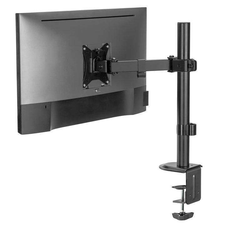 Maclean MC-572N LCD LED Monitor Desk Holder Mount Bracket Single Arm VESA 75x75 100x100 17-32" 9kg Adjustable