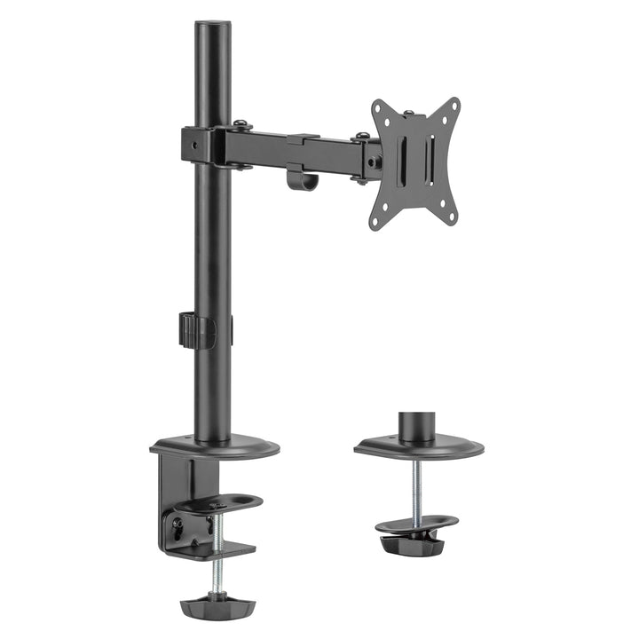 Maclean MC-572N LCD LED Monitor Desk Holder Mount Bracket Single Arm VESA 75x75 100x100 17-32" 9kg Adjustable