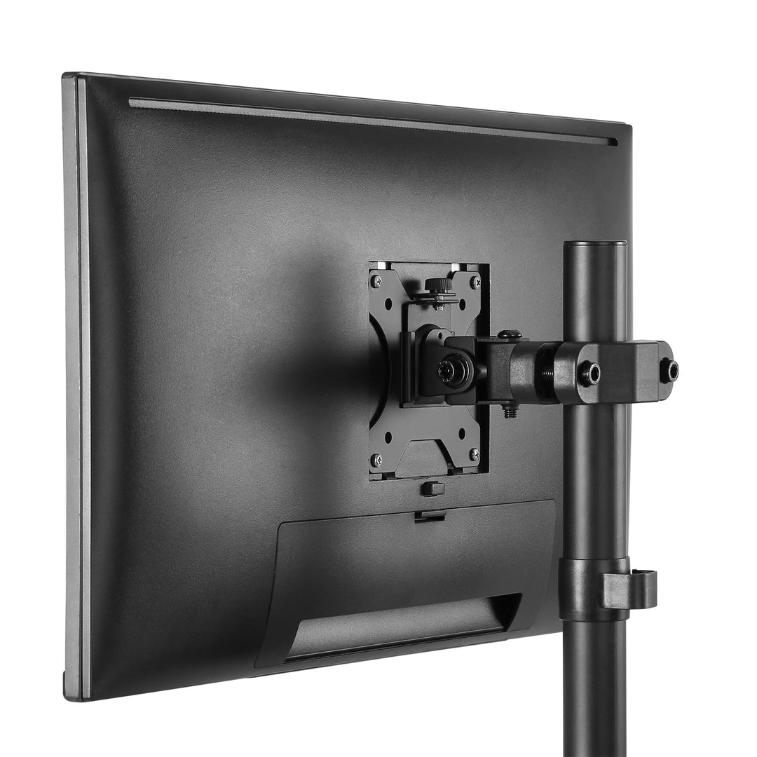 Maclean MC-983 LED LCD Monitor Pole Mount Bracket 8kg Holder Pipe Tube Diameter 28-60mm 17-32'' Screen