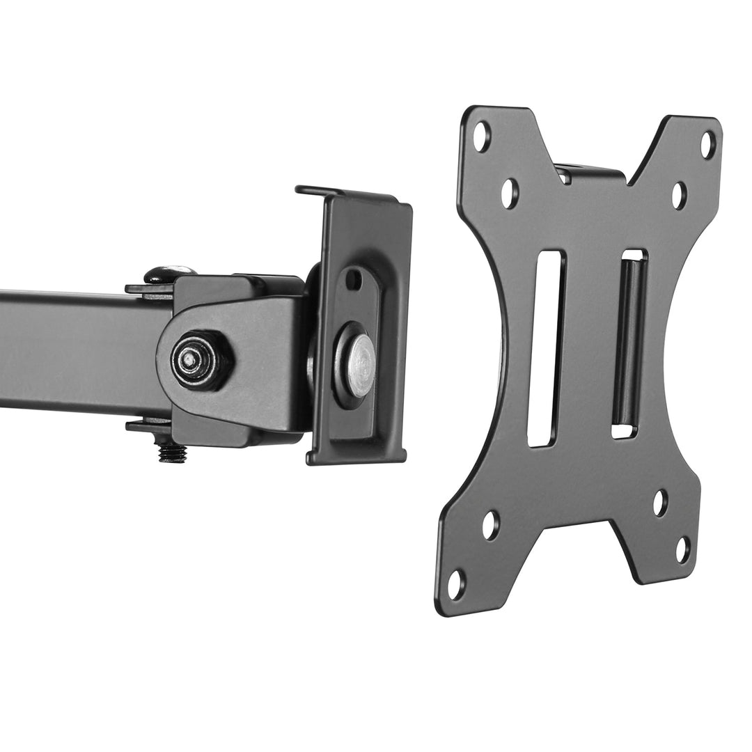 Maclean MC-984 LED LCD Monitor Arm Bracket for Pole Mounting 8kg 28-60mm Extendable Folding 17-32'' 8kg Holder Mount Tilting Rotating