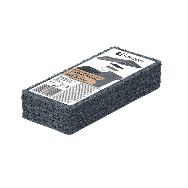 High qualitySet of 3 carbon filters for trash cans, Keden