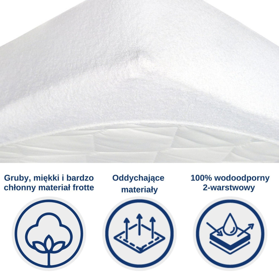 Snibbs waterproof sheet, white, 70x140 cm, T-SNI-10024