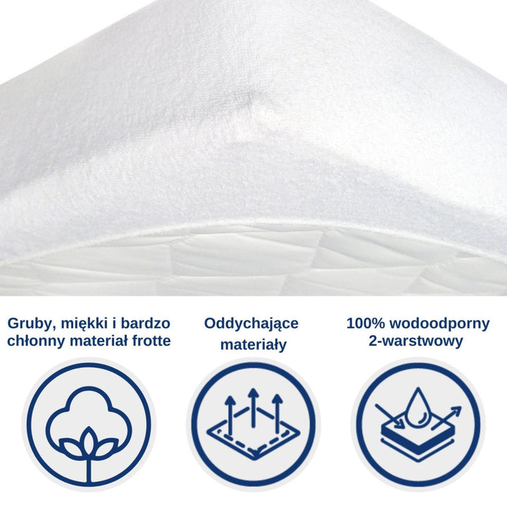 Snibbs waterproof sheet, white, 70x140 cm, T-SNI-10024