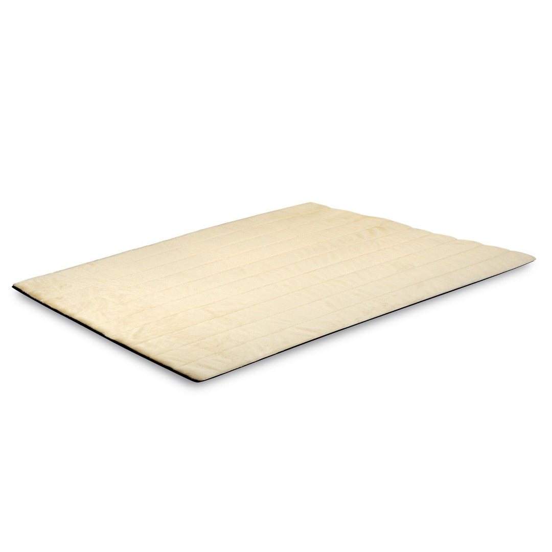 Plush carpet, imitation rabbit fur, non-slip, 120 x 160 cm, beige, DYWRAB120/160BEZ