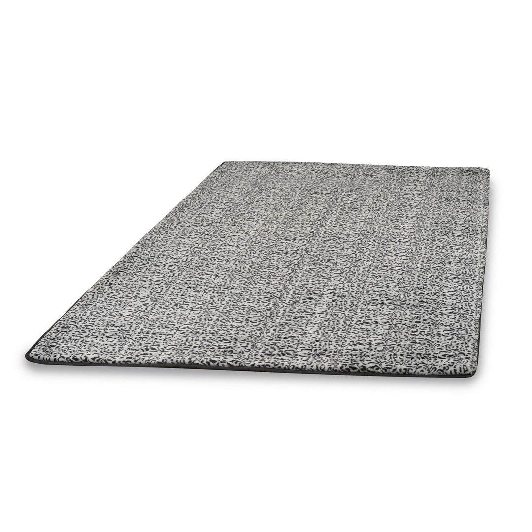 Plush carpet, imitation rabbit fur, non-slip, 120 x 160 cm, Siberian pattern, DYWRAB120/160SYB