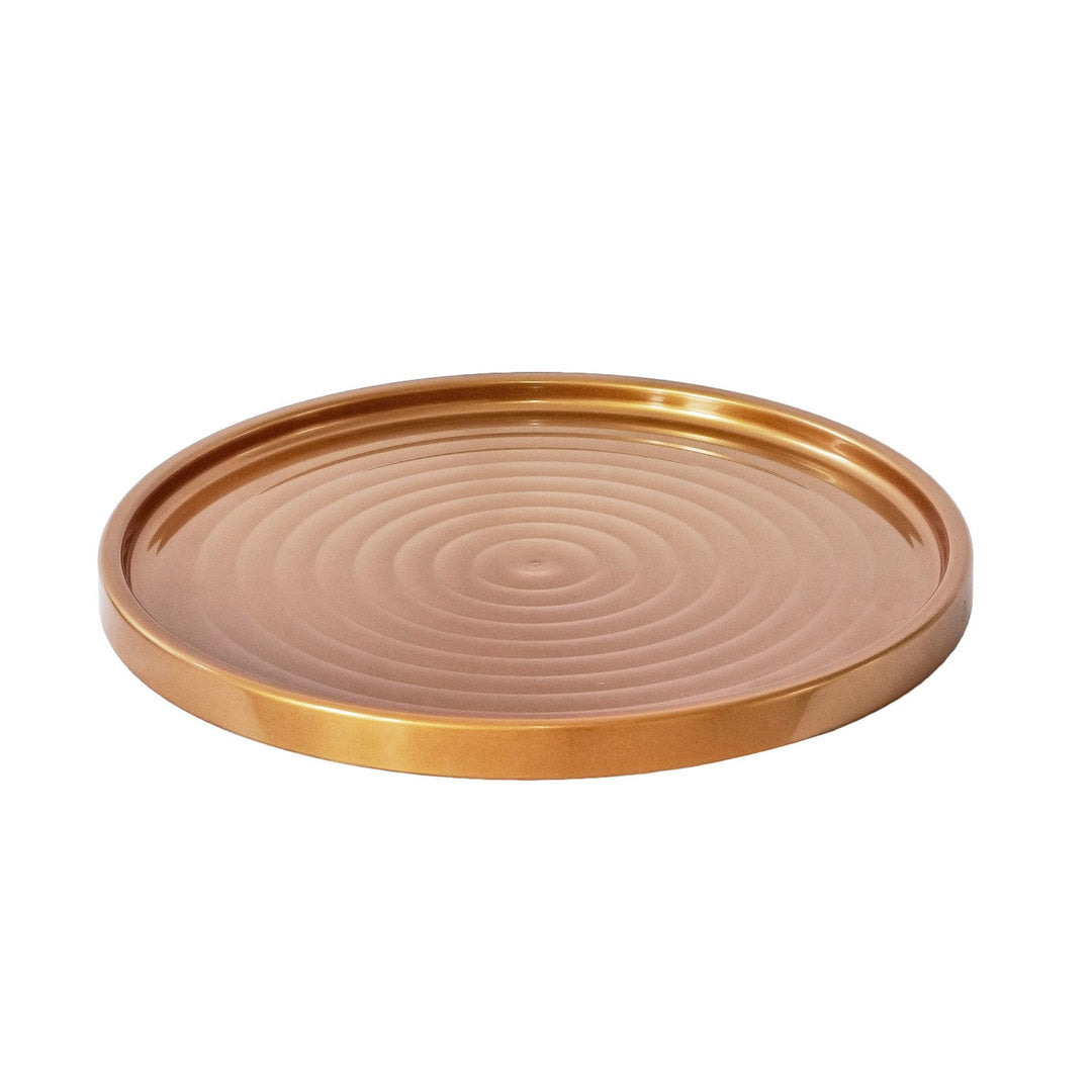 Branq Round Coffee Table with Storage Basket 40 x 40 x 40 cm Gold