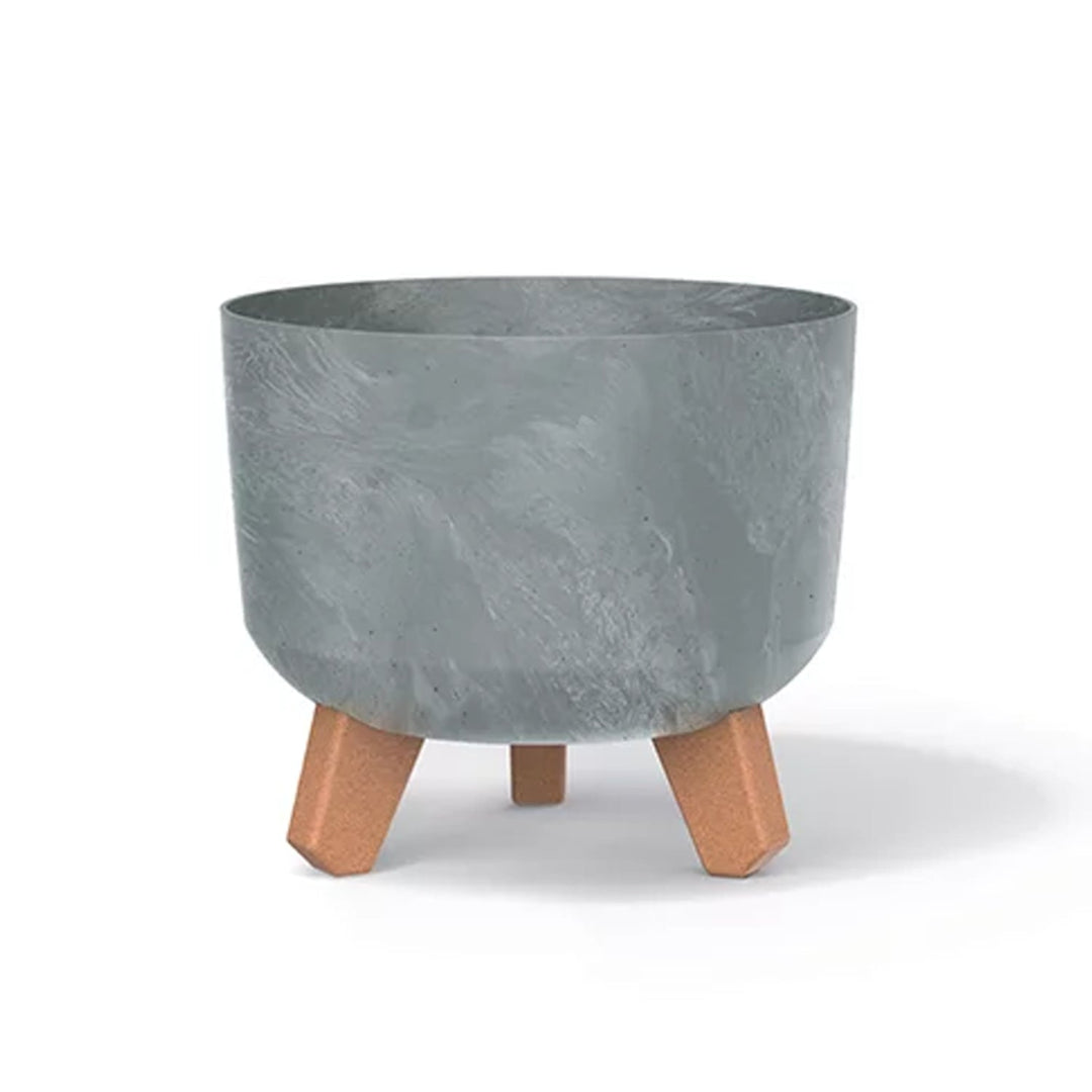 Prosperplast DGRL200E-422U Flower Pot Planter with Legs 3L Modern Decorative Round