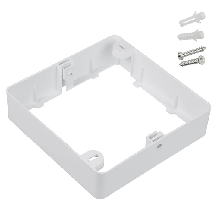 Maclean MCE374 S 5x LED ceiling panel, flush mounted SLIM, 18W, Neutral White 4000K, 170*170*26mm, 1800lm + Maclean MCE379 S 5 x surface adapter