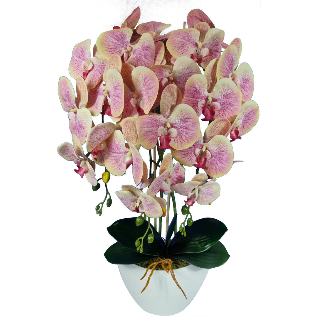 Damich artificial orchid, tea tree, made of rubber, 3pgrz