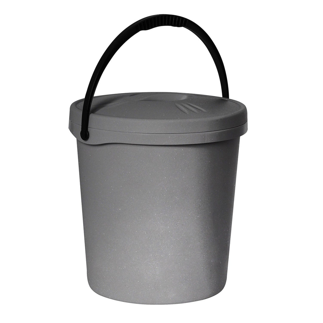 Plast Team bucket, lid, handle, 16 liters, silver, 2062