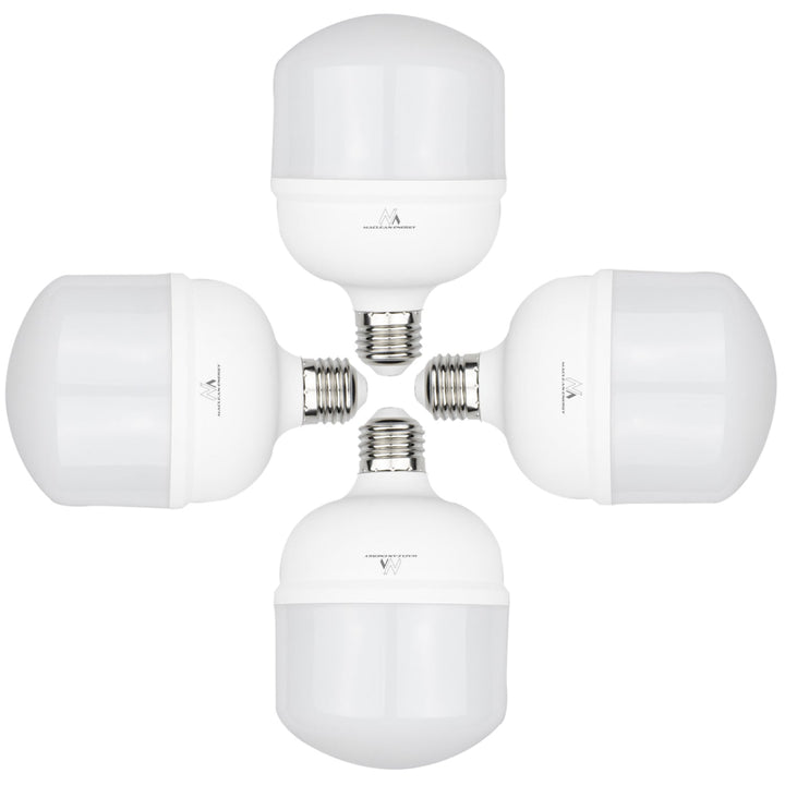 4x Maclean Energy MCE303 LED Light Bulb E27 200 Degree Light Angle Lamp Ultra Bright (Neutral White, 38 W / 3990 Lumens)