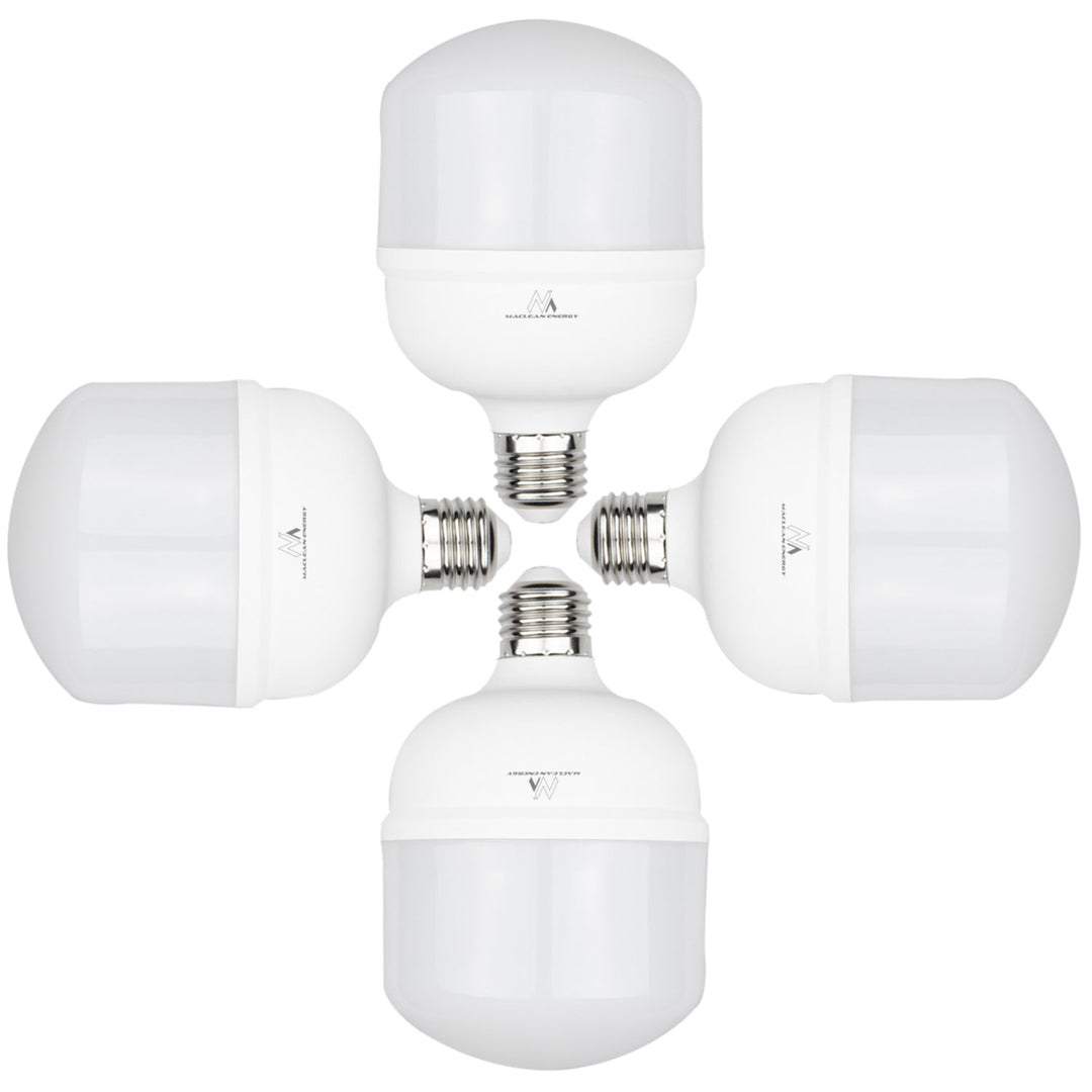 4x Maclean LED bulb, E27, 48W, 220-240V AC, cold white, 6500K, 5040lm, MCE304 CW