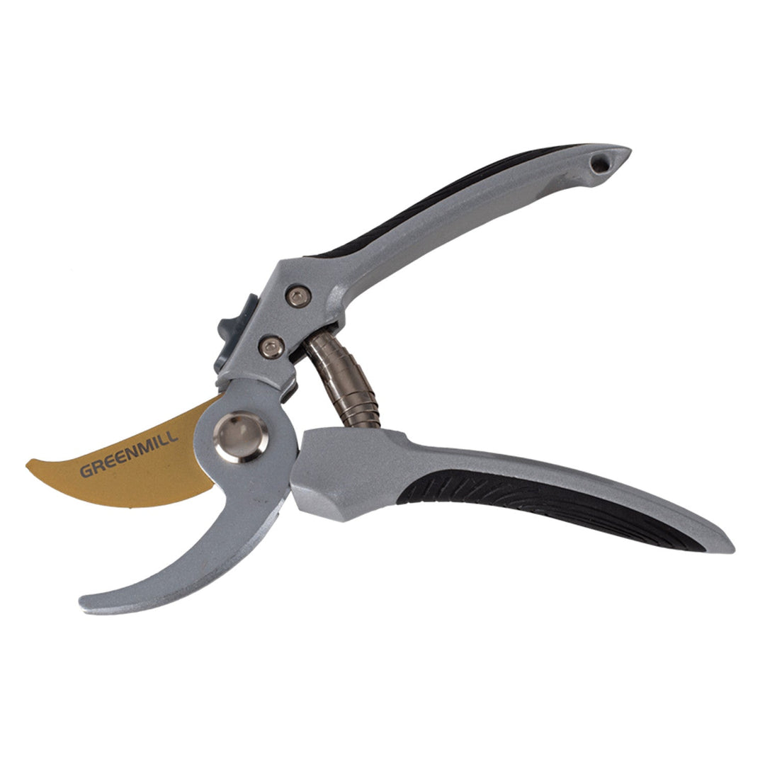 Greenmill UP0054T Garden Pruners secateurs One Handed SK-5 Steel Titanium Coating Professional Branches Stems Roots