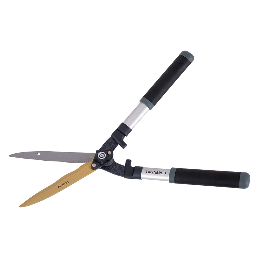 Greenmill UP0085T hedge trimmer, secateurs, corrugated blade, hardened steel, 23 cm