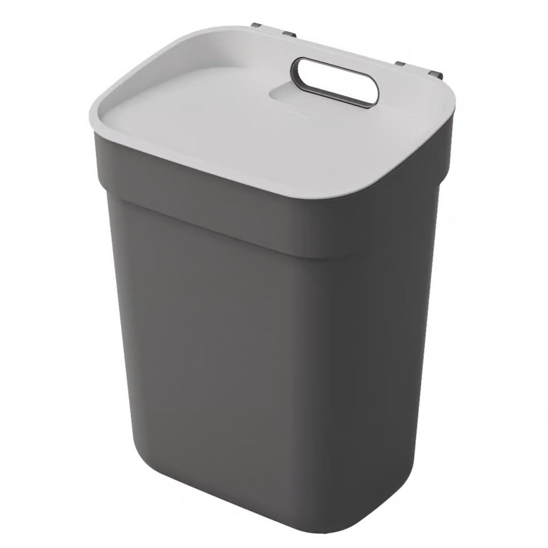 Curver Ready To Collect Line Rubbish Bin Trash Garbage Can, for Segregation, 10 liters, Dark Grey