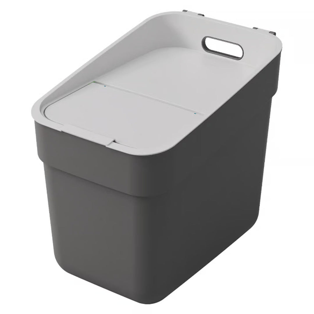 Curver Ready To Collect Line Rubbish Bin Trash Garbage Can, for Segregation, 20 liters, Dark Grey