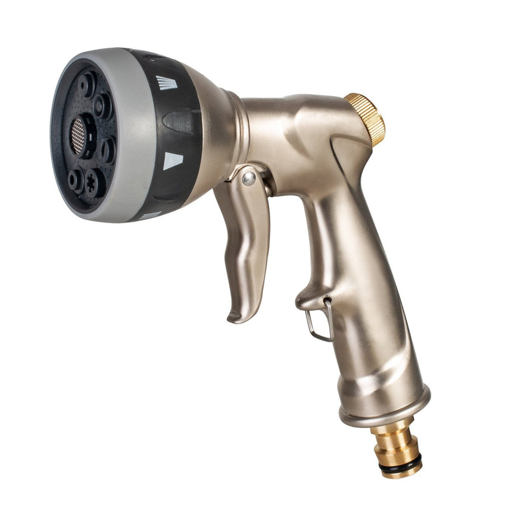 Cellfast sprinkler, pistol sprinkler, 7-function, Multifunctional Hand Sprinkler BRASS