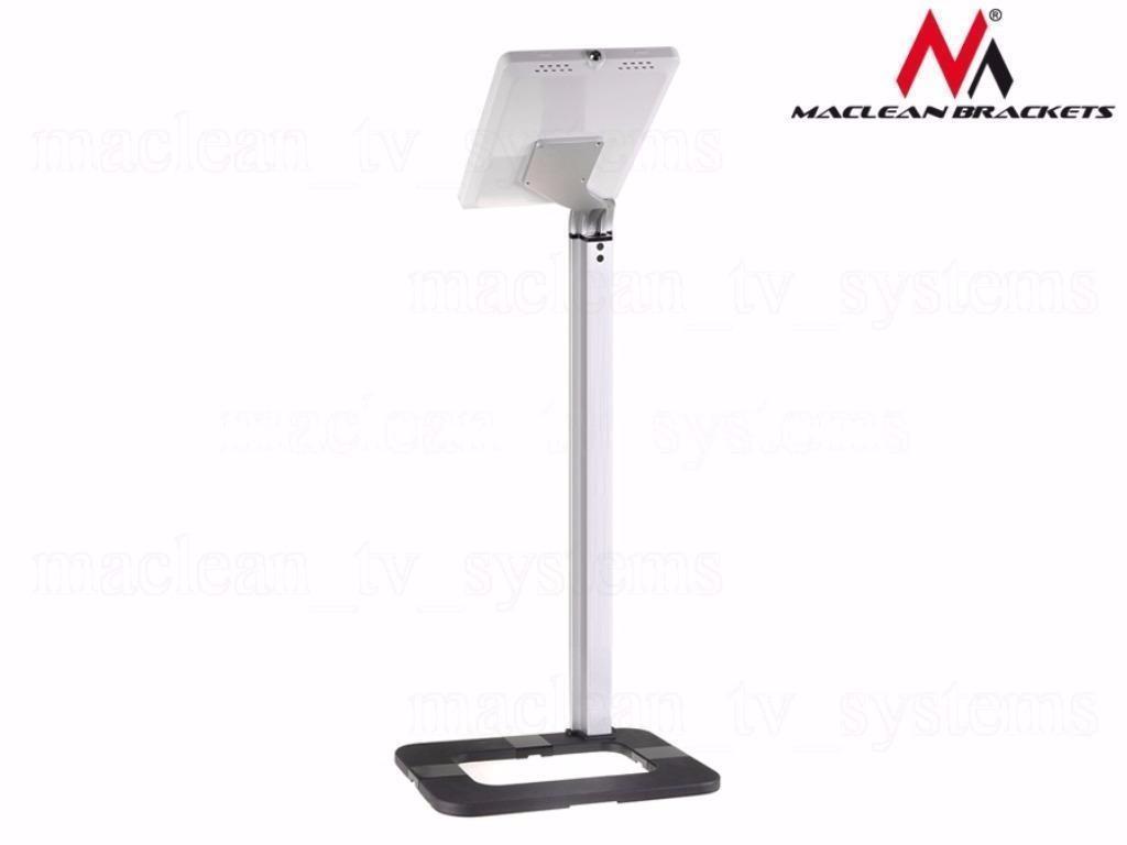 Maclean MC-645 Anti Theft Floor Tablet Stand Secure Lock Universal Display VESA iPad Samsung Galaxy