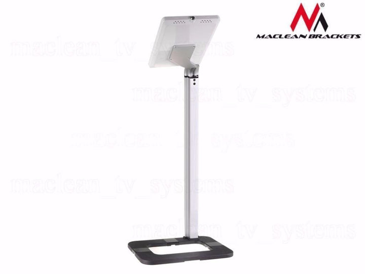 Maclean MC-645 Anti Theft Floor Tablet Stand Secure Lock Universal Display VESA iPad Samsung Galaxy