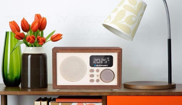 Blaupunkt HR5BR Home Radio Receiver Clock 50 Radio Stations with Remote Control for SD USB AUX FM