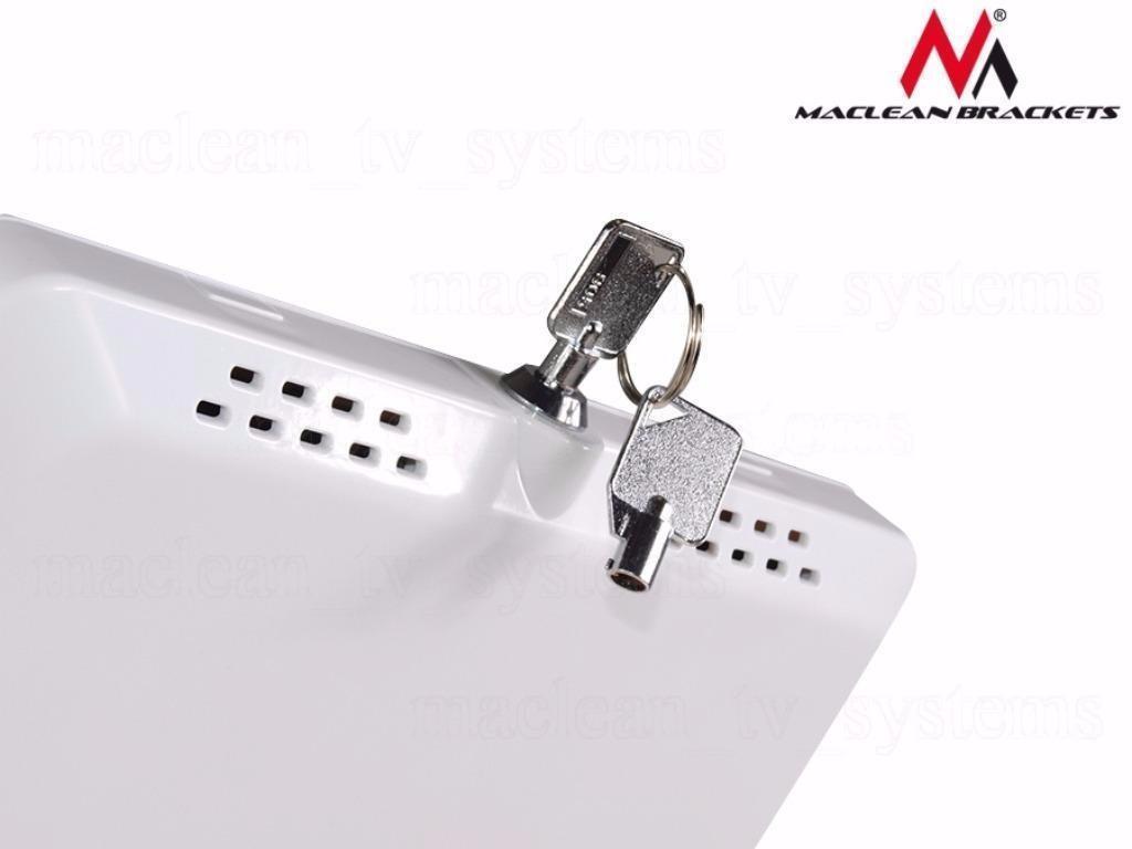 Maclean MC-645 Anti Theft Floor Tablet Stand Secure Lock Universal Display VESA iPad Samsung Galaxy